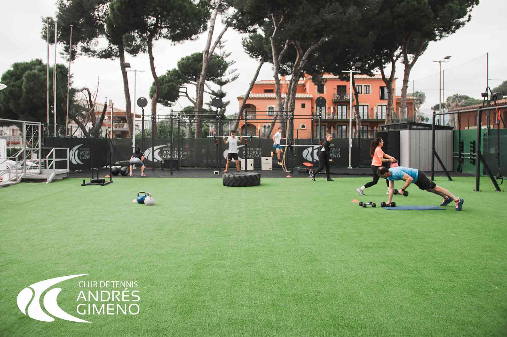 outdoor space for training at the club