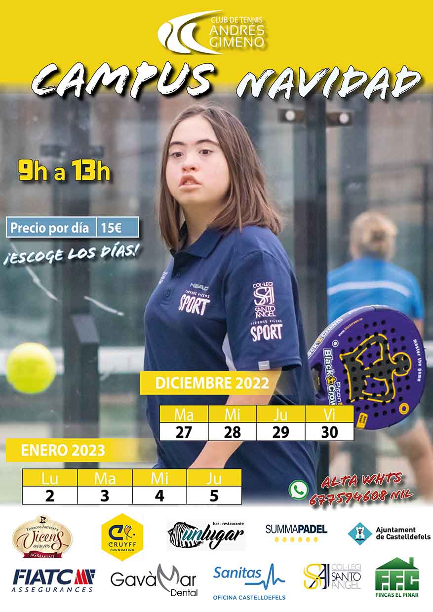 curso de formación de finales de diciembre a principios de enero de 2023 en el club de tenis andrés gimeno